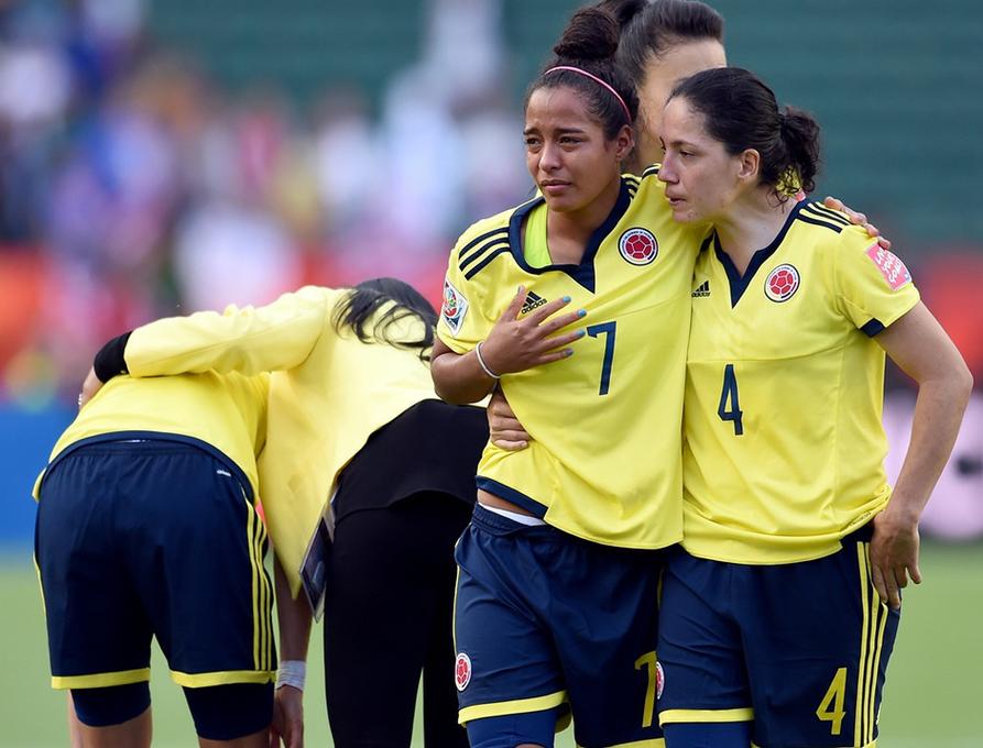 哥伦比亚女足首进世界杯8强的相关图片